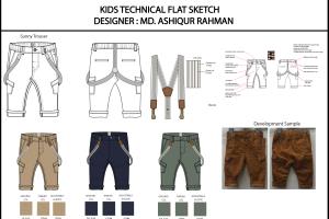 Portfolio for I will do fashion technical tech pack